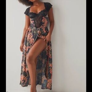 Free People Intimately Bad for You Maxi Bodysuit Slip Dress